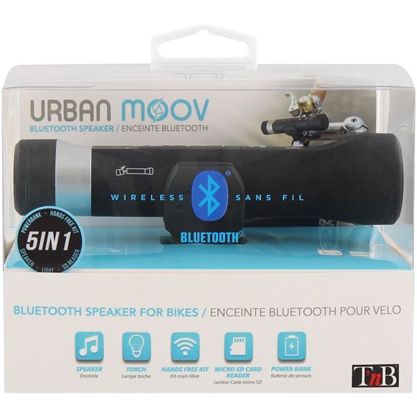 Enceinte Bluetooth 5 en 1 pour guidon Urban Moov - Feu Vert