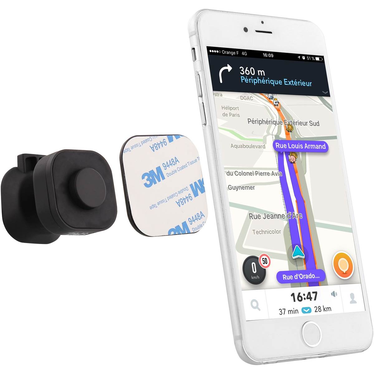 Support Smartphone Pour Voiture Clip'in Urban Moov